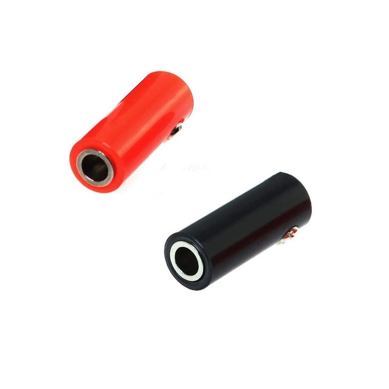 bnafes Banana Jack Connector 10PCS 4mm Banana Female Socket Speaker Cable Connector Adapter Black Red - Image 2